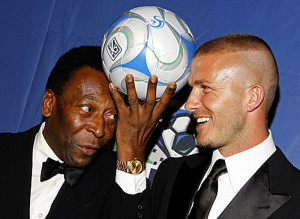 Pele & David Beckham